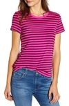 STATESIDE NEON STRIPE BABY TEE,346-3052