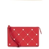 KATE SPADE HAYES LEILA EMBELLISHED LEATHER CLUTCH