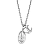 ANCHOR & CREW LONDON PULLEY SILVER NECKLACE PENDANT,2948784