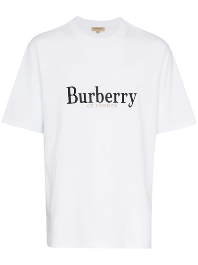 Burberry 典藏绣标棉质 T 恤衫 In White