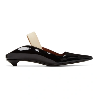 Proenza Schouler Patent-leather Slingback Pumps In Nero