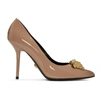VERSACE VERSACE BEIGE MEDUSA TRIBUTE HEELS