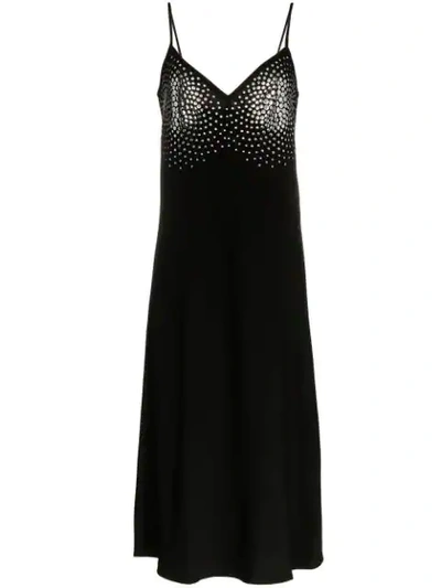 Ellery Honneur Metal Embellished Midi Dress In Black