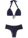 Brigitte Embellished Bikini Set In Blue