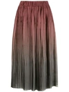 À LA GARÇONNE GRADIENT PLEATED SKIRT