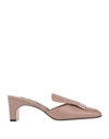 Sergio Rossi Woman Mules & Clogs Light Brown Size 5 Soft Leather In Light Brown