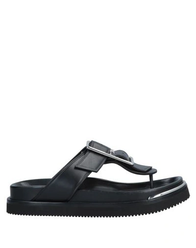 Alexander Wang Flip Flops In Black