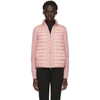 MONCLER MONCLER PINK KNIT AND DOWN JACKET