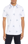 TED BAKER SLIM FIT HAPNES EMBROIDERED BIRD POLO,TC8M-GB86-HAPNES