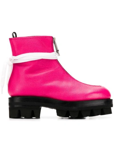 Alyx Platform Boots In Pink