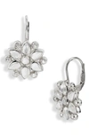 ANZIE FLEUR MOONSTONE & SAPPHIRE EARRINGS,4100SBMH