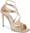 JIMMY CHOO EMILY CRISSCROSS PLATFORM SANDAL,J000111052