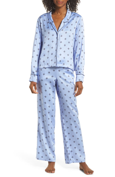 Splendid Women's Notch Collar Pajama Set, Online Only In Geo Foulard