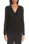 CO BEADED WOOL & CASHMERE CARDIGAN,7858BWCM-A18