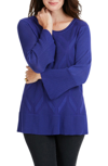 Foxcroft Dion Diamond Pattern Sweater In Regal Purple