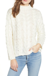 MOON RIVER BRAIDED CABLE KNIT SWEATER,MR4178