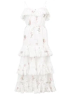 ZIMMERMANN RUFFLED FLORAL DRESS