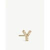 ANNOUSHKA Y 18CT YELLOW-GOLD AND DIAMOND SINGLE STUD EARRING