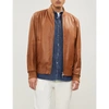 BRUNELLO CUCINELLI REVERSIBLE LEATHER AND SHELL BOMBER JACKET