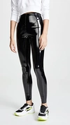 COMMANDO FAUX PATENT LEATHER PERFECT CONTROL LEGGINGS BLACK,COMMA40403