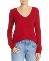 Atm Anthony Thomas Melillo Cashmere V-neck Sweater In Red