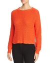 Eileen Fisher Organic Cotton Round-neck Sweater, Plus Size In Hot Red