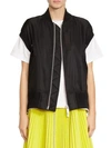 Sacai Padded Shell Vest In Black