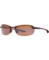 Maui Jim Unisex Hs723 57mm Polarized Sunglasses In Brown/brown