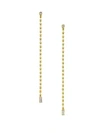 MARIA CANALE FLAPPER 18K YELLOW GOLD & DIAMOND SHOULDER DUSTER BALL EARRINGS,400099962289