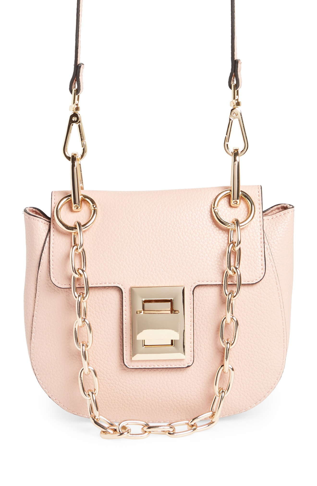 steve madden saddle faux leather crossbody bag
