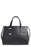 TED BAKER LARGE LEATHER TOTE - BLACK,XC8W-XBD2-ALEXIIS