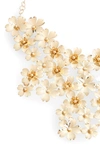 SEREFINA CHERRY BLOSSOM STATEMENT NECKLACE,N1634WHT