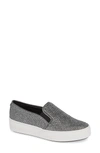 Michael Michael Kors Trend Glitter Mesh Slip-on Sneakers In Black/ Silver