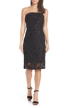 ADELYN RAE HEALY STRAPLESS LACE SHEATH DRESS,F810D4077