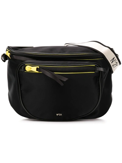 N°21 Nº21 Oversized Belt Bag - Black