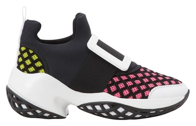 Roger Vivier Sneakers Viv Run Multicolor In Yellow,pink,black