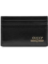 GUCCI LEATHER CARD CASE WITH GUCCI LOGO