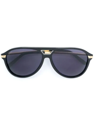 Cartier Pilot-frame Sunglasses In Black