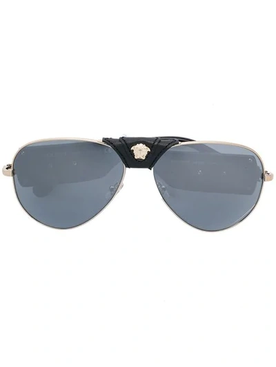 Versace Eyewear Medusa Sunglasses - 黑色 In Black