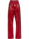 GMBH X BROWNS MARIE HIGH-WAISTED VINYL TROUSERS