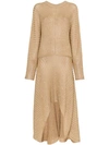 CHLOÉ Knitted Asymmetric Maxi Dress