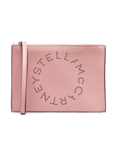 Stella Mccartney Stella Flap Zip Cltch - 粉色 In 6553 Pink