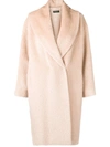 Antonelli Single-breasted Coat - Neutrals In Neutrals