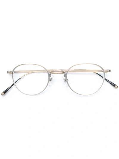 Matsuda Two-tone Round Glasses - 银色 In Silver