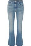 MOTHER DESPERADO DISTRESSED HIGH-RISE FLARED JEANS