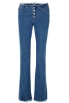 MARQUES' ALMEIDA + 7 FOR ALL MANKIND FRAYED MID-RISE BOOTCUT JEANS