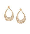 AURELIE BIDERMANN 18kt Yellow Gold Diamond Lace Earrings
