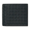 Bottega Veneta Black Intrecciato Bifold Wallet