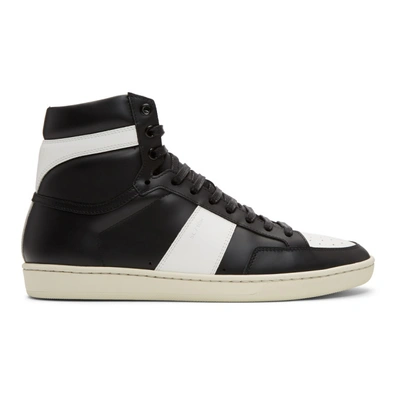 Saint Laurent Black & White Court Classic Sl/10 High-top Trainers