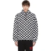 MCQ BY ALEXANDER MCQUEEN MCQ ALEXANDER MCQUEEN BLACK AND WHITE CHECK SWALLOW HOODIE
